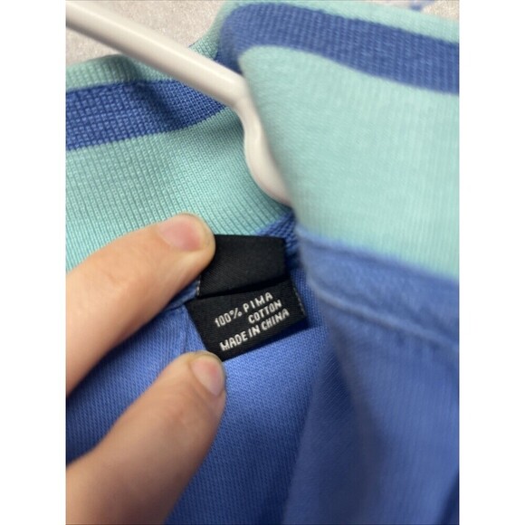 Straight Down Sweatshirt Mens Large Blue  Pima Cotton 1/4 Zip Golf Performance - Picture 2 of 8